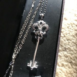 925 sterling silver key necklace